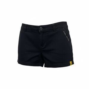 Y2K Under Armour Black Low Rise Straight Hem Rainbow Waistband Shorts Size 6